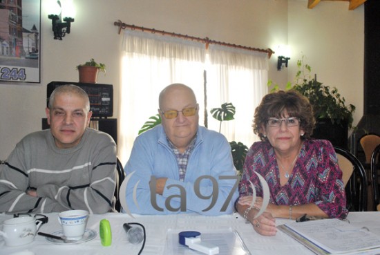 Pablo Imboden (medio), junto a Luis Boy y Silvia Pereyra