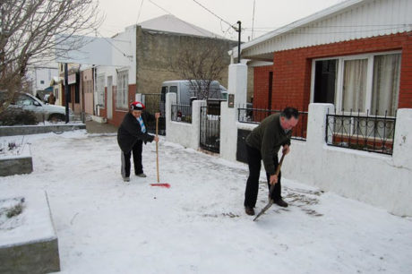 nieve vereda