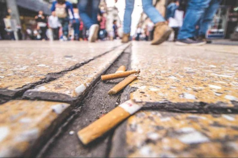 colillas de cigarrillos