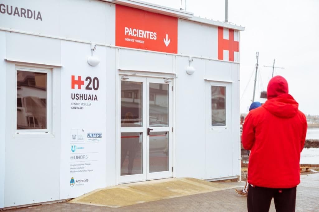 hisopados en el hospital modular