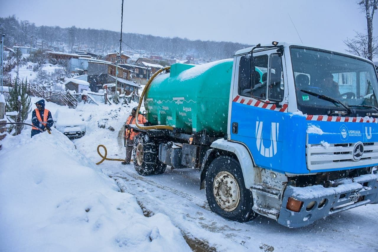 asistencia durante el temporal de nieve