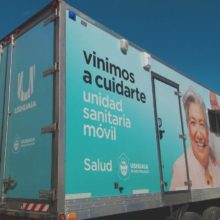 la unidad sanitaria movil en el barrio pipo