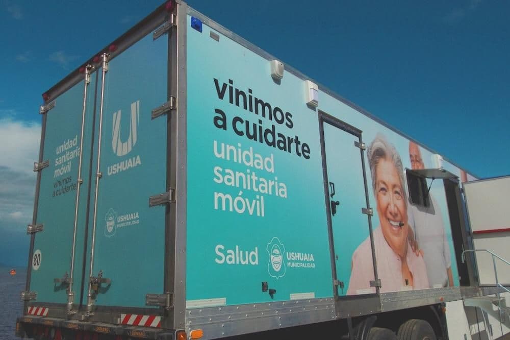 la unidad sanitaria movil en el barrio pipo
