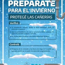 las canerias frente al invierno