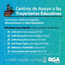 nuevos espacios de apoyo escolar