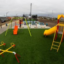 quedo habilitado un nuevo playon deportivo en el barrio argentino