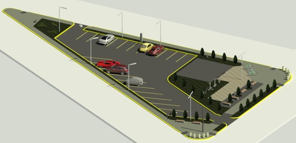 se construira un nuevo estacionamiento publico con estacion saludable sobre pellegrini