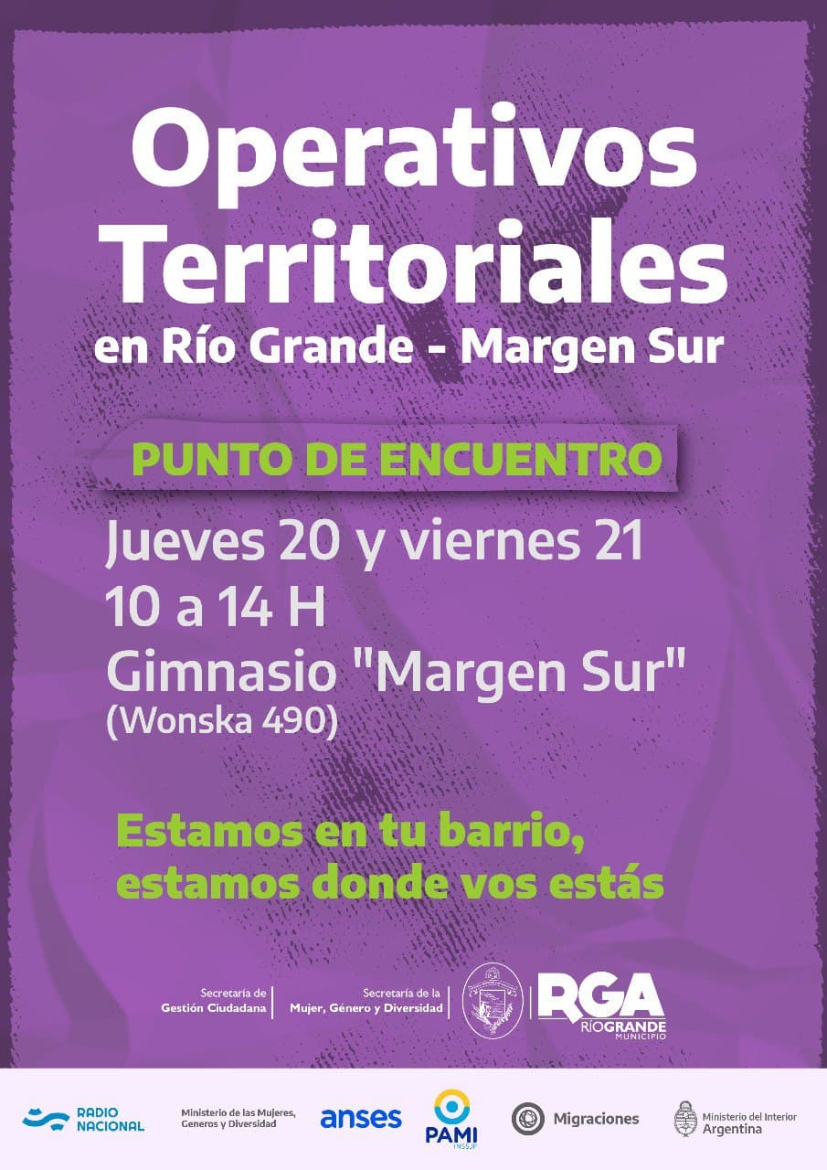 se realizaran los operativos territoriales del programa nacional acompanar