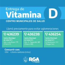 continua la entrega de vitamina d en los centros municipales de salud