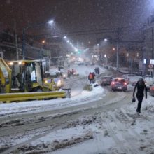 operativo de limpieza y despeje de nieve