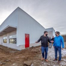 perez y el senador matias rodriguez recorrieron obras en la ciudad
