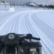 pista de atletismo para practicar esqui de fondo