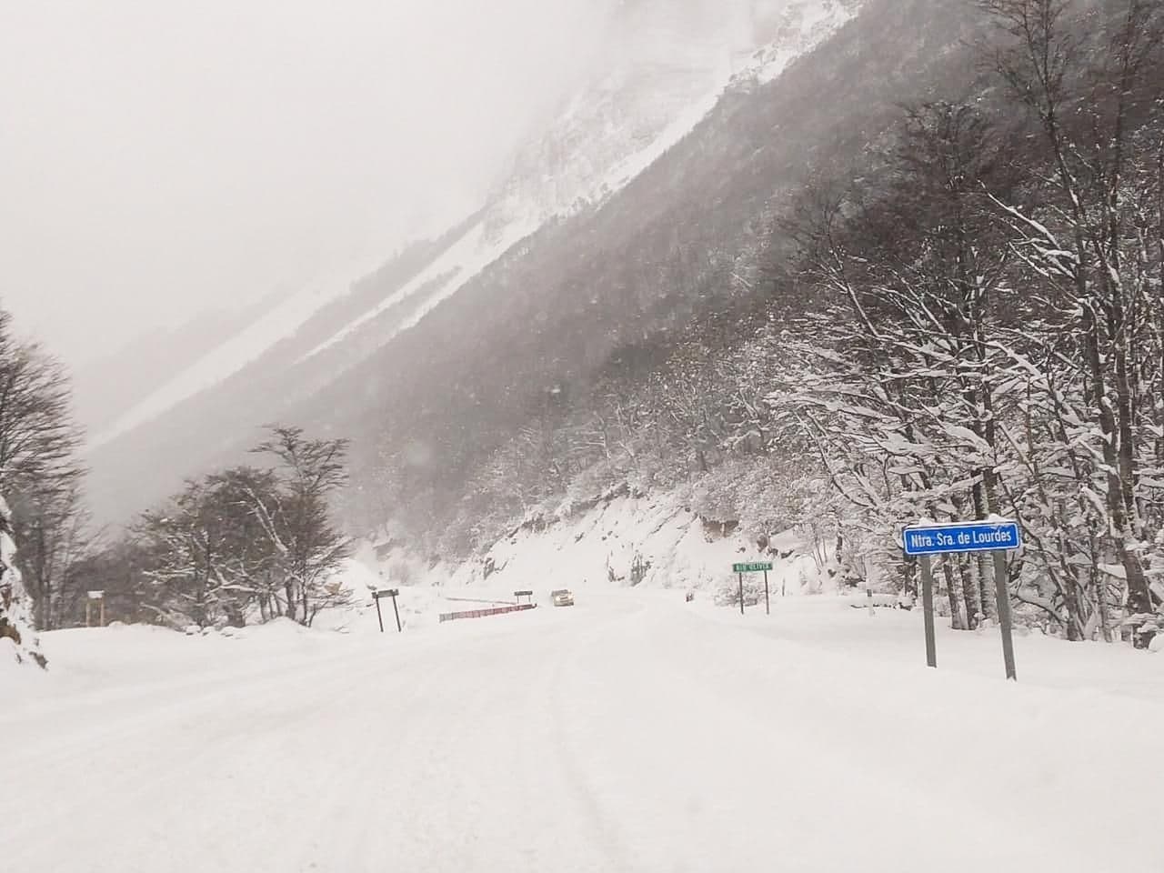 ruta 3 con nieve