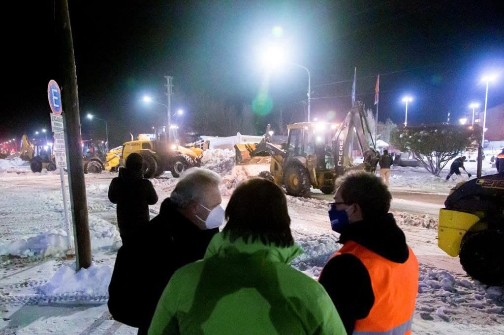 trabajos de limpieza del operativo invierno