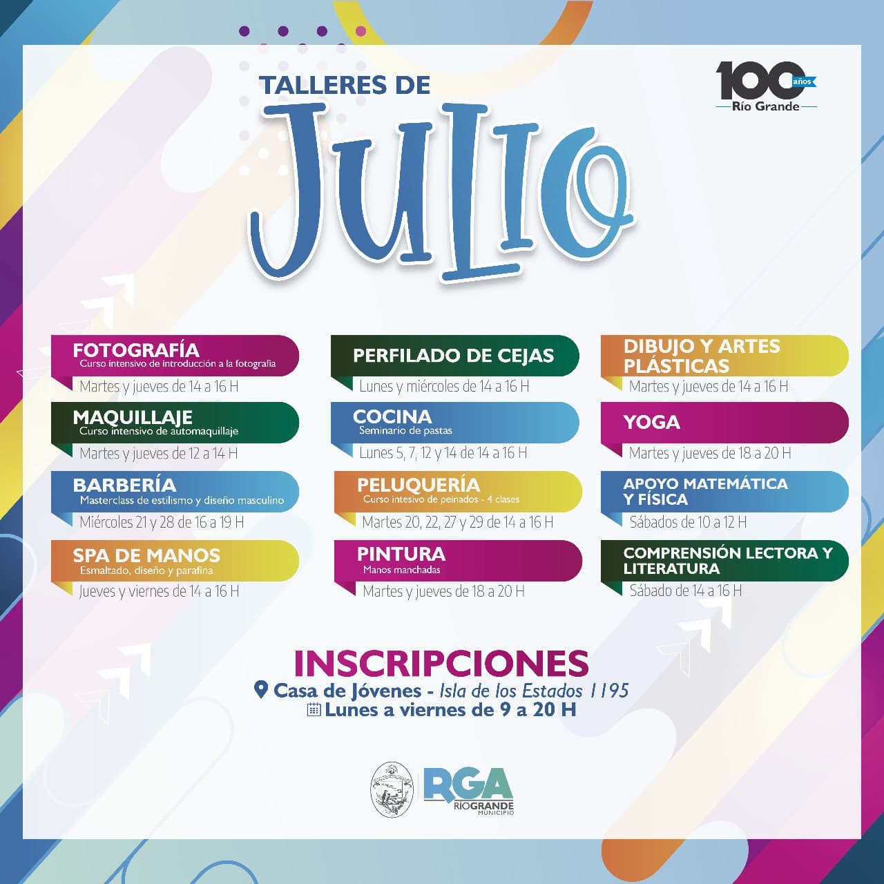 casa de jovenes lanza una variada oferta de talleres para el mes de julio 1