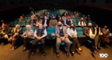 junto a antiguos pobladores el intendente participo del lanzamiento de la pelicula pueblo de rio grande