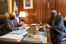 productiva reunion de trabajo entre el intendente y el ministro de transporte