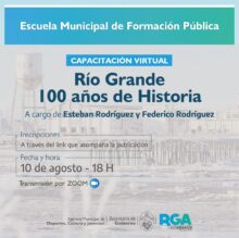 se brindara una capacitacion para docentes sobre la historia de rio grande