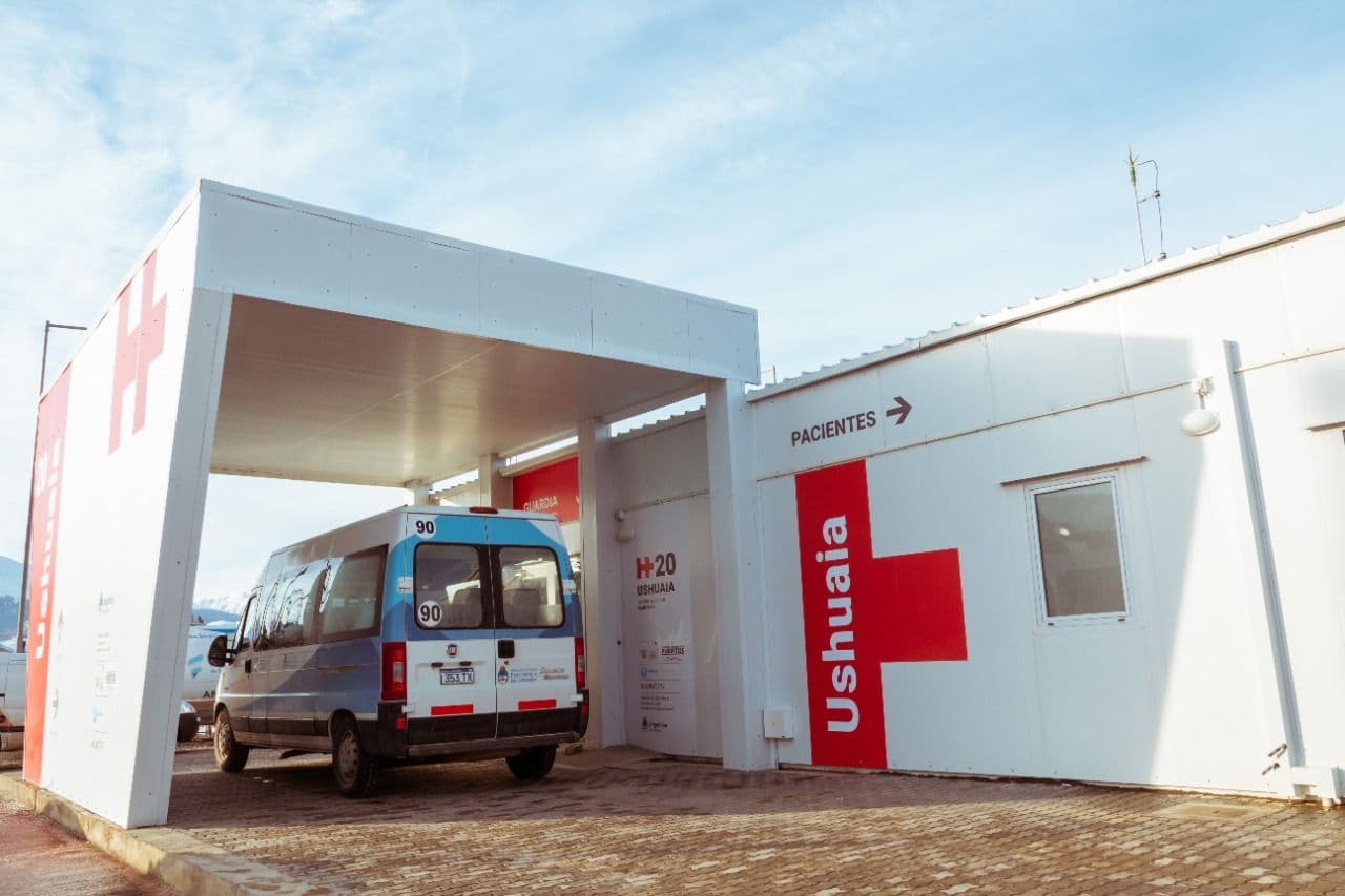 se realizan tareas de adecuacion en el hospital modular para trasladar el servicio de hemodialisis del hru