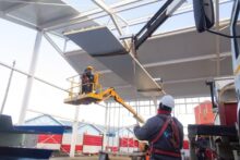 avanza la obra del salon de usos multiples de la escuela n 21 de rio grande