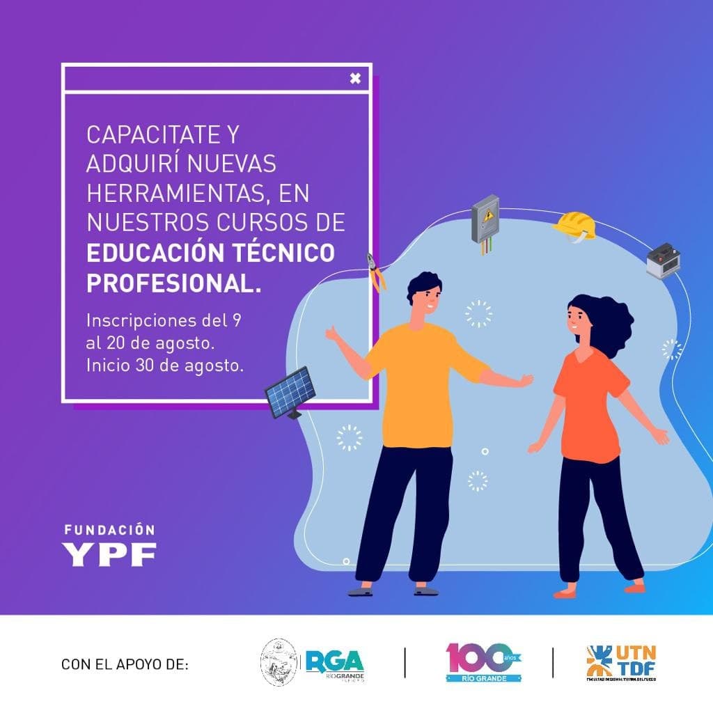conoce los cursos que fundacion ypf ofrece para rio grande