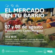 este fin de semana se llevara adelante una nueva edicion de mercado en tu barrio