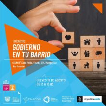 este jueves se realizara un nuevo operativo gobierno en tu barrio en margen sur en rio grande