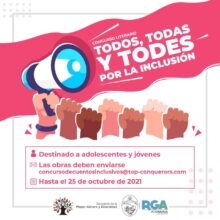 invitan al concurso literario todos todas y todes por la inclusion