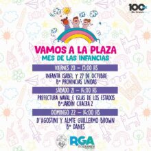 mes de las infancias continuan las jornadas de vamos a la plaza