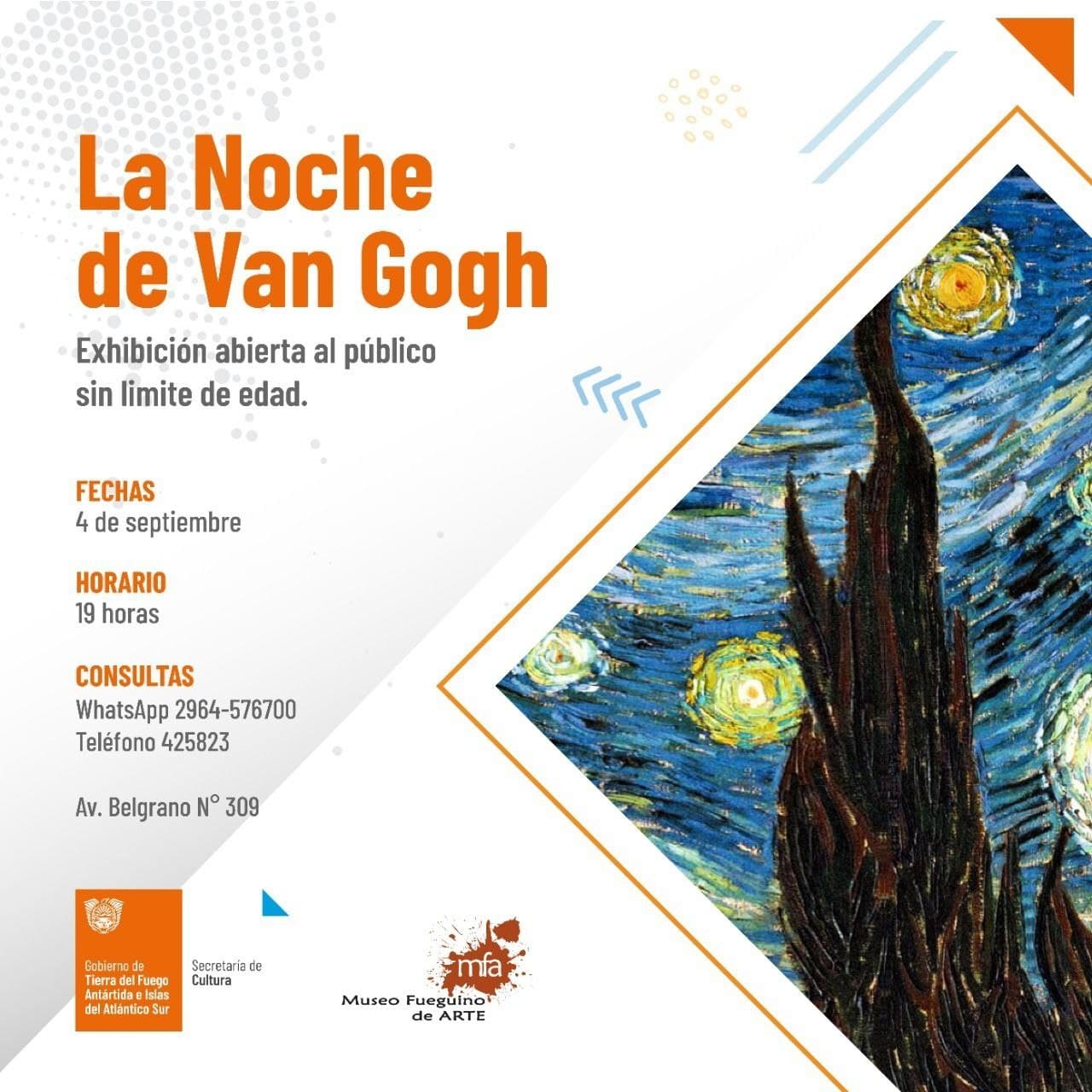 el museo fueguino de arte se prepara para la noche de van gogh el proximo sabado
