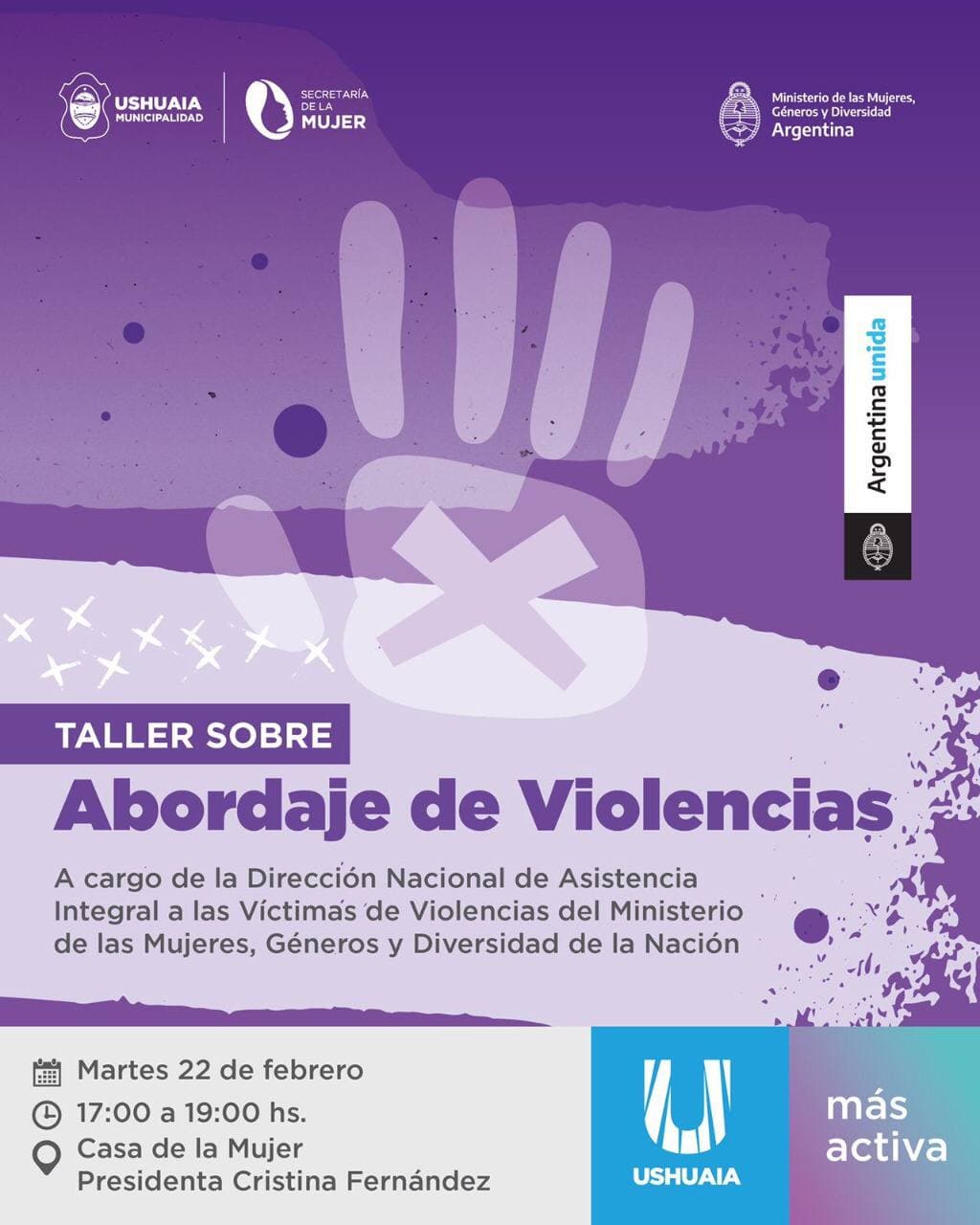 la municipalidad realizara un taller sobre abordaje de violencias por motivos de genero