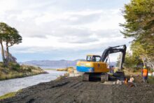 avanza la obra que mejorara la red cloacal de la zona oeste de ushuaia