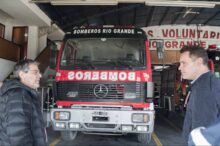 la tarjeta u llego a los bomberos voluntarios de rio grande