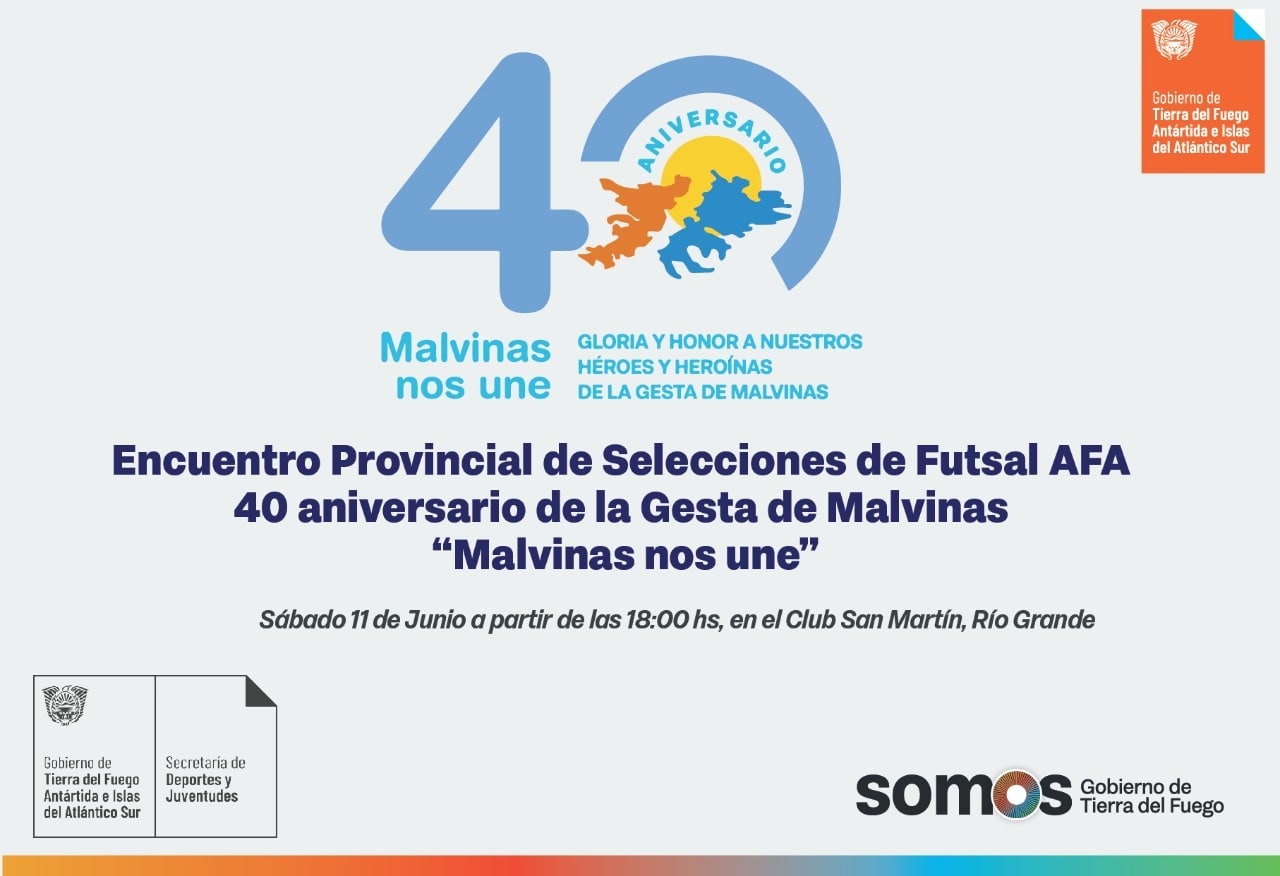 se realizara en rio grande el encuentro provincial de selecciones de futsal malvinas nos une