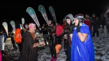 30 nadadores y nadadoras participaron de la inmersion en las aguas gelidas del canal beagle