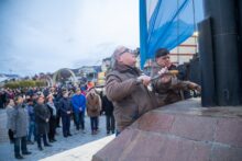 acto encabezado por el gobernador gustavo melella por el dia de la afirmacion de los derechos argentinos sobre las malvinas