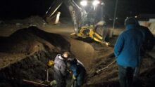 el municipio trabajo en la reparacion de una red de agua del b esperanza