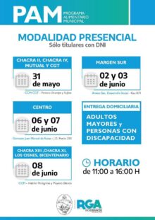 este lunes el municipio continua la entrega de modulos alimentarios