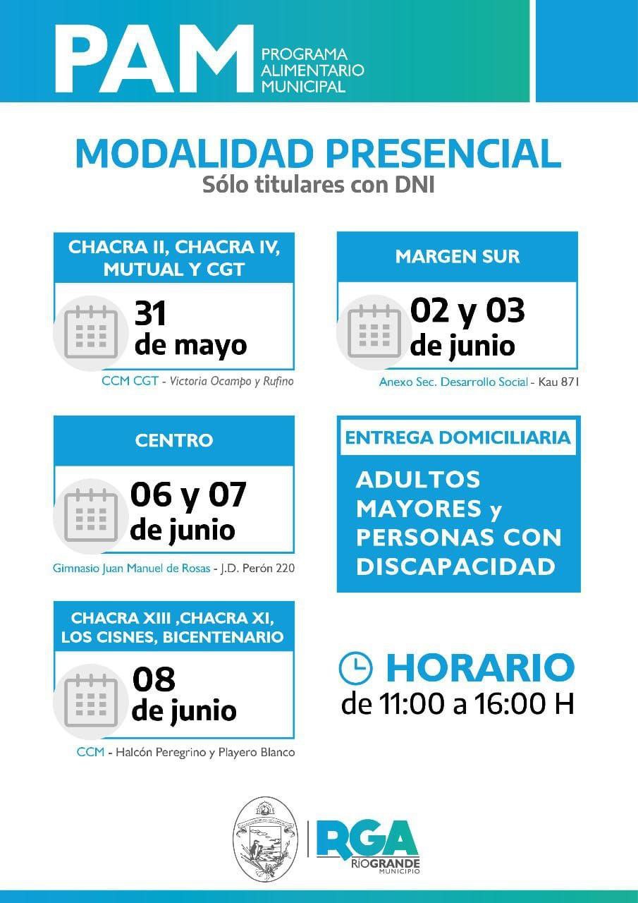este lunes el municipio continua la entrega de modulos alimentarios