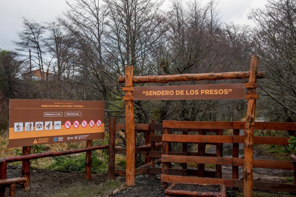 la municipalidad puso en valor del historico sendero camino de los presos