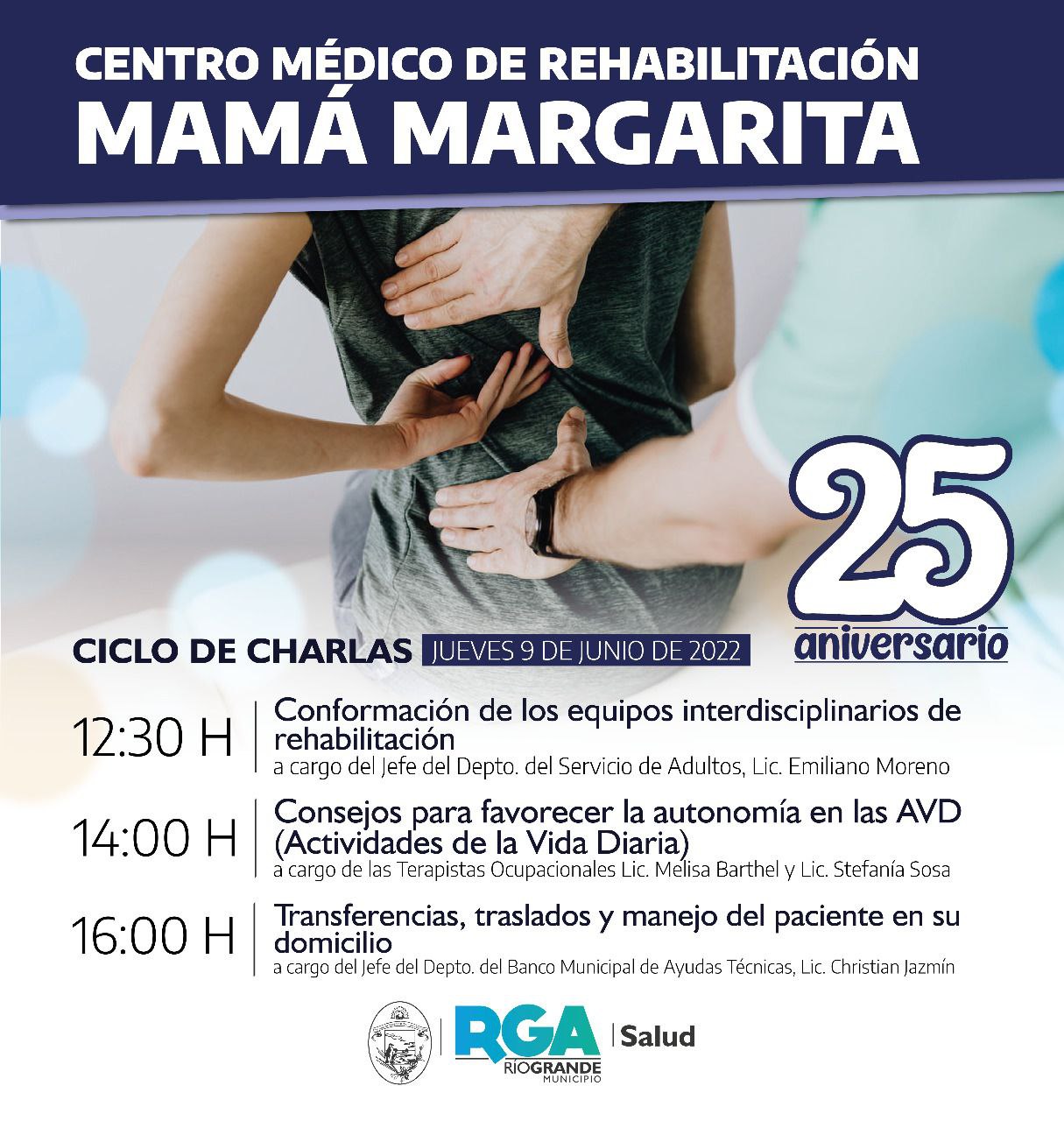 se realizaran charlas por el 25o aniversario del mama margarita