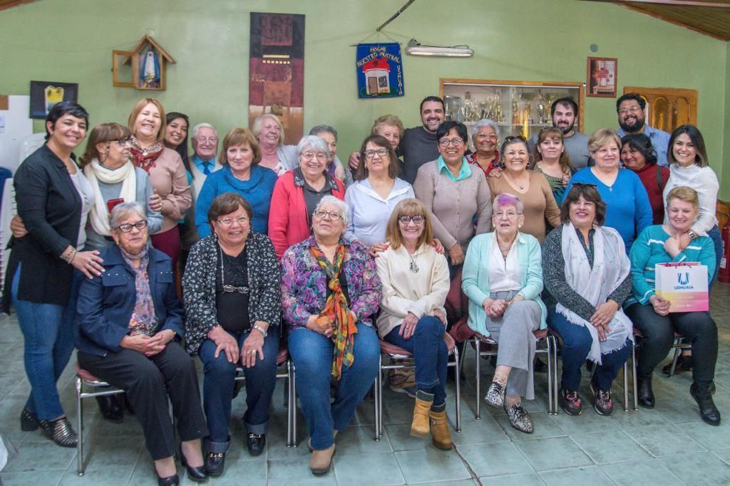 walter vuoto recibio a la federacion de jubilados y pensionados de tierra del fuego