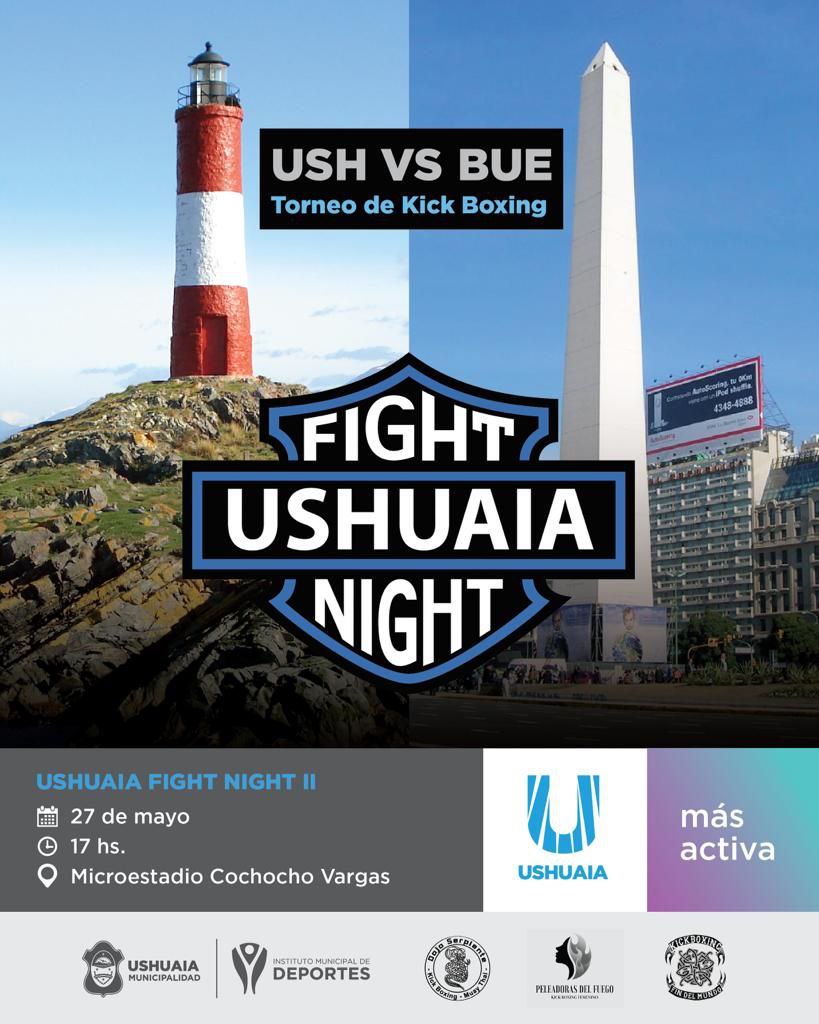 Se viene la segunda edición del torneo de kickboxing «Ushuaia Fight Night»