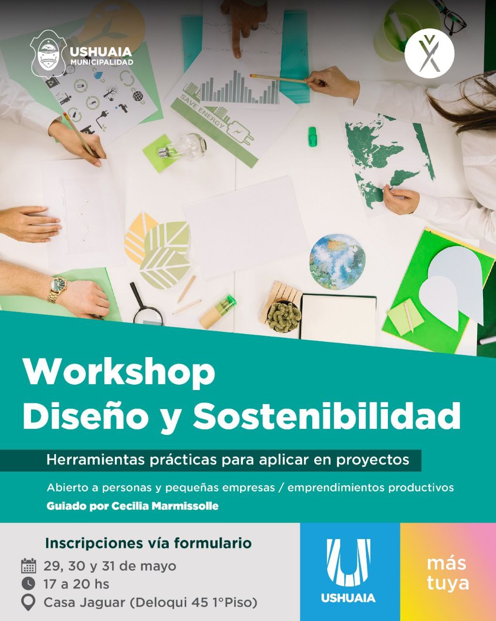 Se viene un workshop de «Diseño y sostenibilidad» para emprendedores