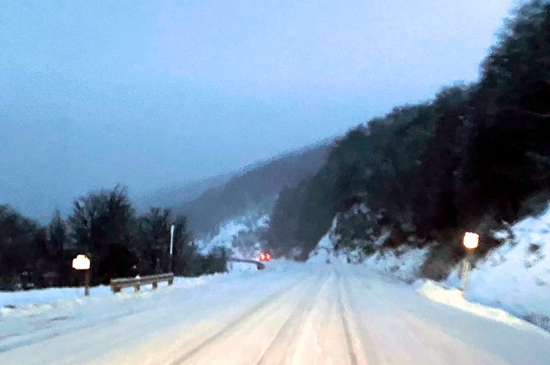 Nieve el sábado, hielo el domingo: así estará para conducir desde y hacia Tolhuin