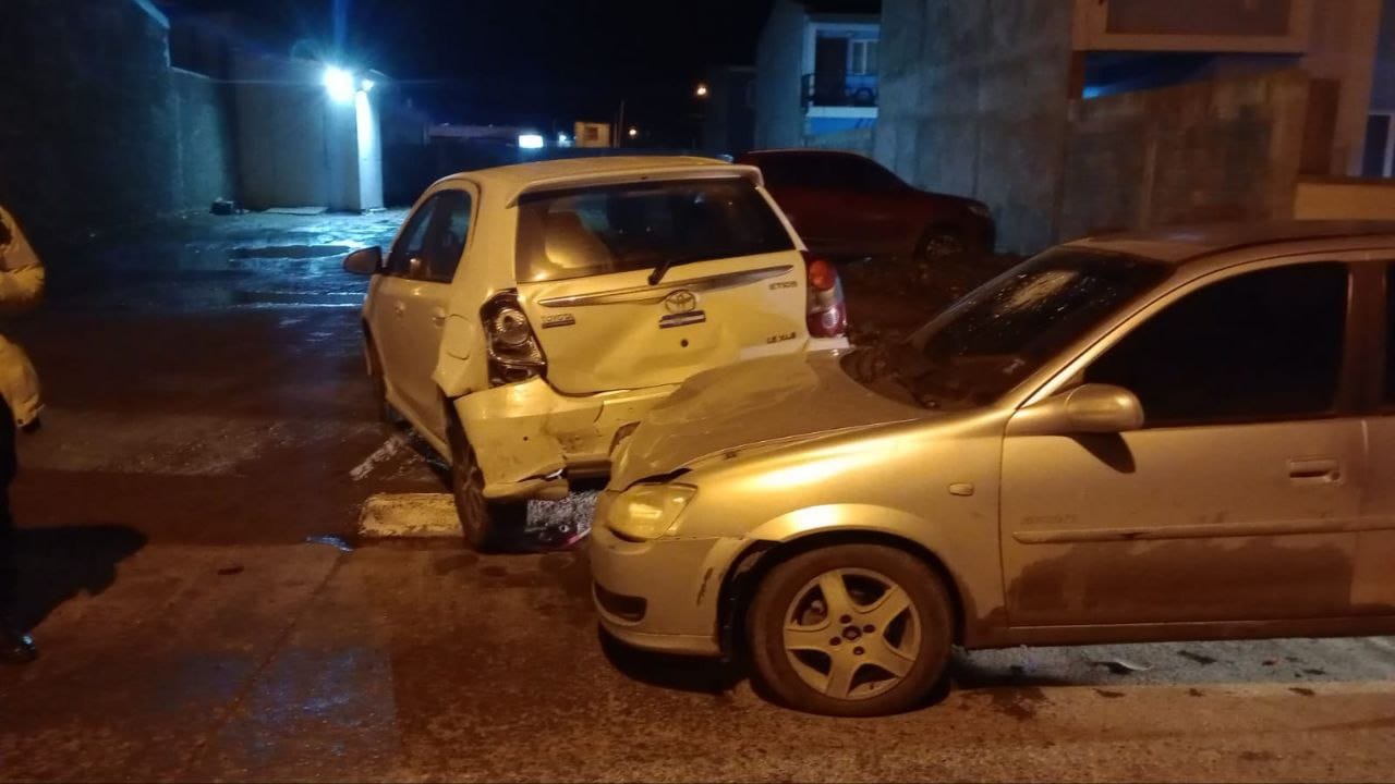 Chocó y abandonó el vehículo