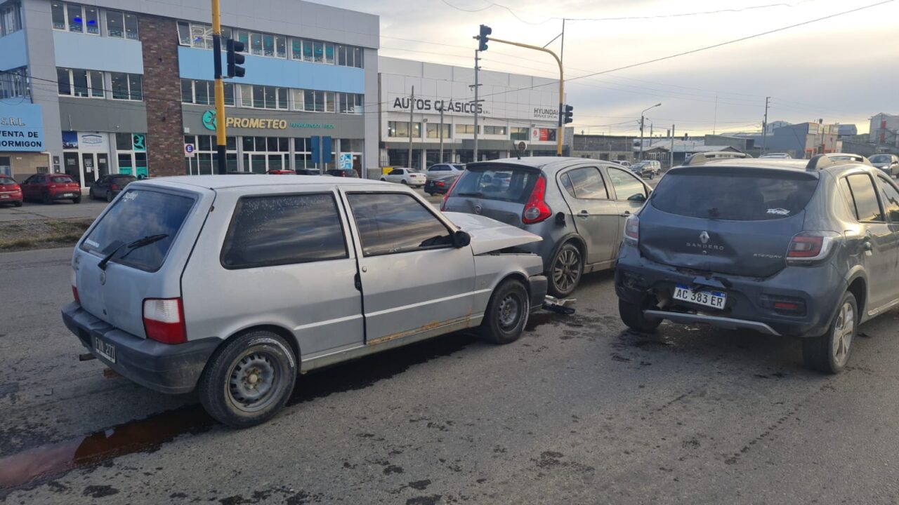 Triple choque con menores de 10 años lesionados