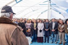 carpa de los veteranos de la guerra de malvinas y podrÁ ser visitada hasta el 2 de abril