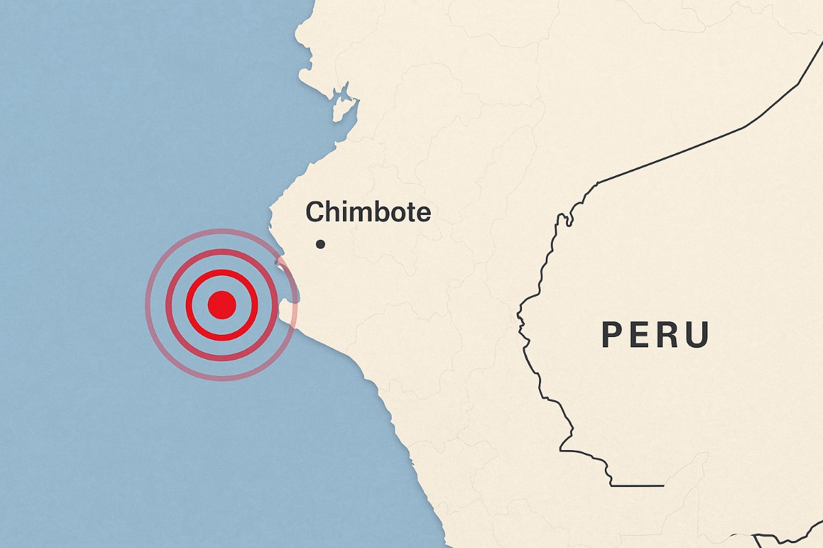 Sismo en Perú: un temblor de magnitud 4.4 se sintió en Chimbote este viernes
