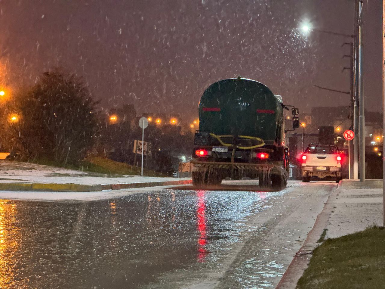 El Municipio trabajó en despejar la nieve y mantener las calles